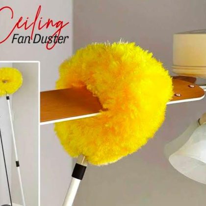 Removable Ceiling Fan Duster Washable Retractable