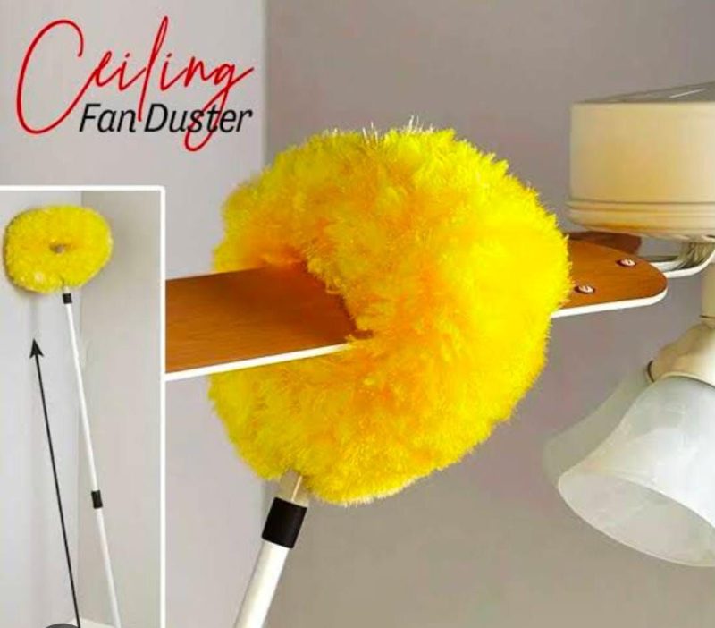 Removable Ceiling Fan Duster Washable Retractable