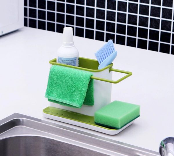3-in-1 Soap Pump Dispenser With Sponge Holder