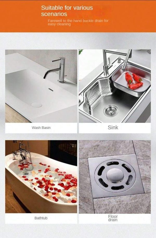 (10pcs) Multifunction Net Sticker Drainer For Bathroom/Kitchen - Image 13
