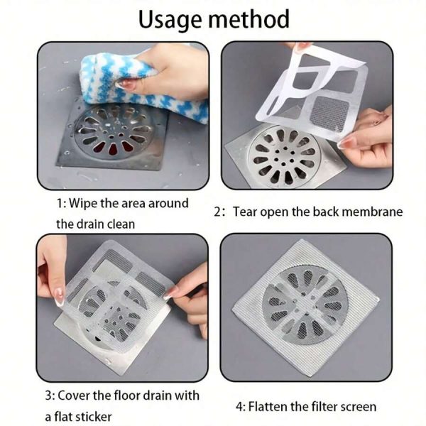 (10pcs) Multifunction Net Sticker Drainer For Bathroom/Kitchen - Image 14