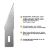 Pen Knife | Cutter with 6 Blades + 1 Handle - Image 6