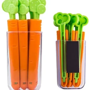 4Pc Set Food Sealing Clip Carrot