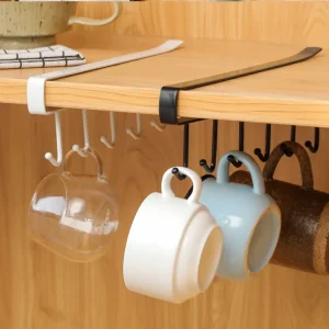 10 Cups/Glasses Storage Hooks -Kitchen Utensil