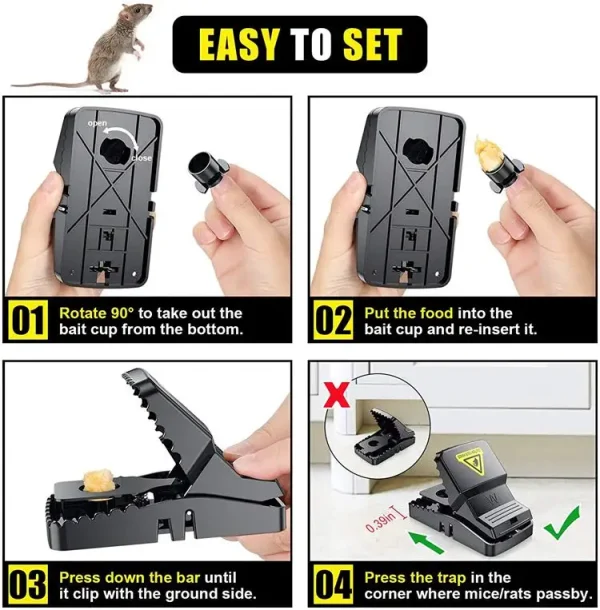 Automatic Spring Reusable Plastic Mouse Traps - Image 2