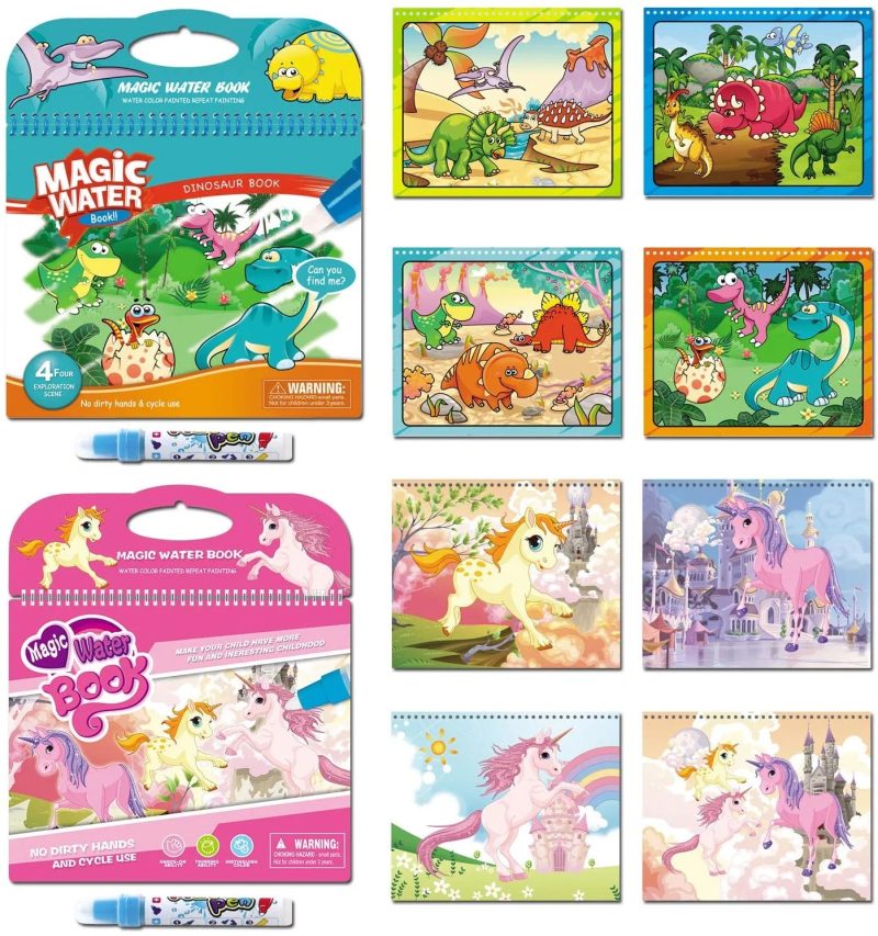 Magic Coloring Book with Water Pen (No of pages 4)