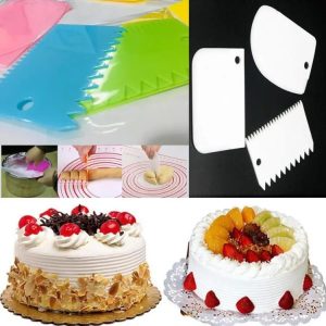 3Pcs/Set Plastic Scraper Baking Pastry Decorating