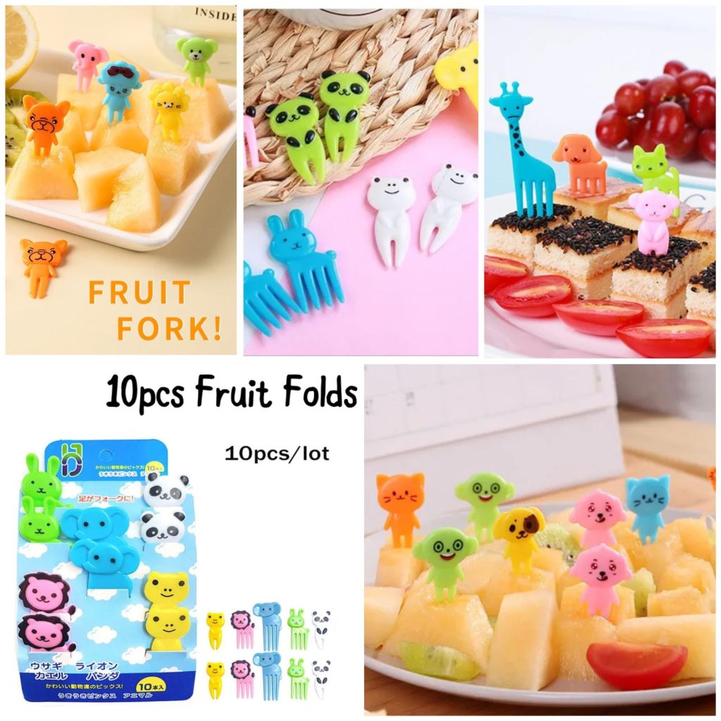 Set of 10pcs Kids Fruit Folks
