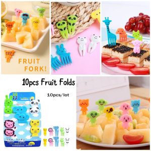 Set of 10pcs Kids Fruit Folks
