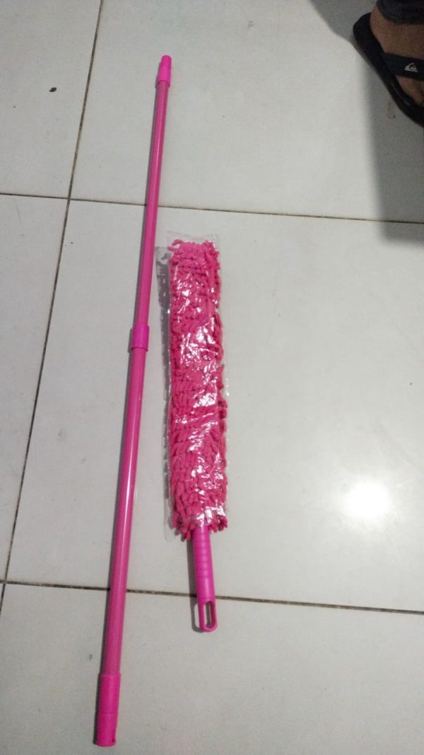 Flexible Micro Fiber Duster With Telescopic Stainless Steel Handle for Fan - Image 4