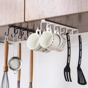 10 Cups Wine Glasses Storage Hooks- Kitchen Utensil