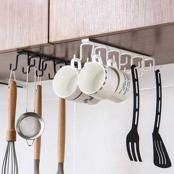 10 Cups Wine Glasses Storage Hooks- Kitchen Utensil