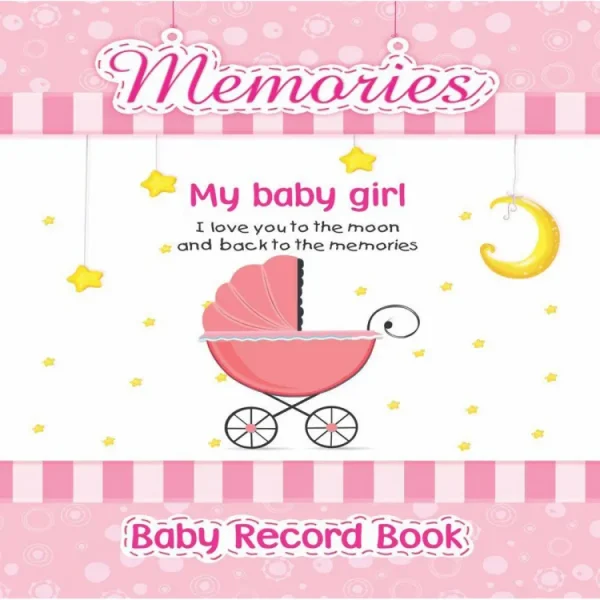 Baby Girl Record Books (Pink)