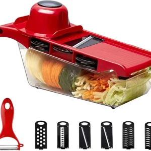 10 in 1 Mandoline Slicer-Cutter with Stainless Steel Blade