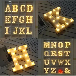 1pcs LED Alphabet Battery Operated All Led Letter A TO Z