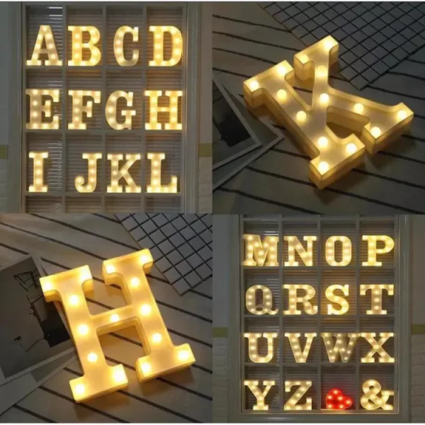 1pcs LED Alphabet Battery Operated All Led Letter A TO Z
