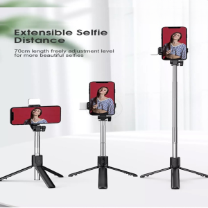 Selfie Stick With LED Light Wireless Bluetooth