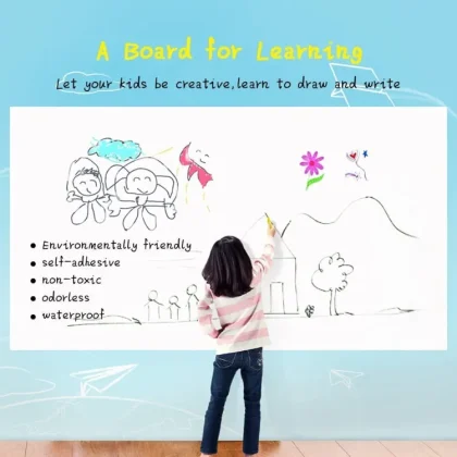 Dry Erase Whiteboard reusable with 2 erasable markers